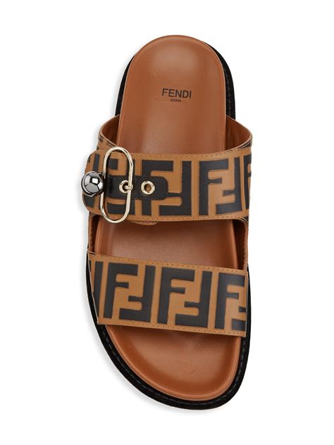 women's fendi sandals|Fendi women's flat sandals.